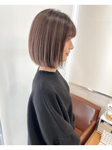 グレープ バイン(GRAPE VINE) お洒落可愛いハイライトボブ【Grape vine 新小岩】