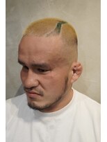 バーバー ヤマミチ(BARBER YAMAMICHI)&nbsp;＜理容室＞個性派 スキンフェード 緑ライン