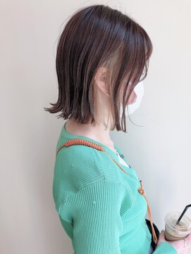 デイリリーバイアメリア 川西店(daylily by Ameria) 外ハネロブ×イヤリングカラー→白井　涼貴