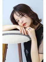 イオエ 岡本(ioe)&nbsp;イメチェン/フルバング/似合わせ/レッドブラウン/デジタルパーマ