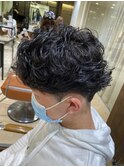 メンズツーブロックマッシュ×束感