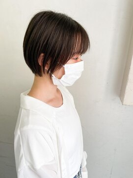 キャンバス バイ ネオリーブ 横浜西口(Canvas by neo.) 大人可愛い小顔丸みショートボブ　20代30代40代