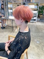 ザ オーダー(THE ORDER)&nbsp;ハイトーンピンクカラー/ケアブリーチ/刈り上げマッシュ