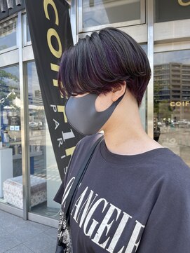 コワファースト 大分(COIFF1RST) ブルーブラック！ブルーバイオレットインナーカラー