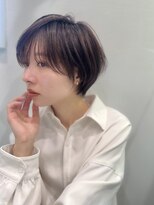 ロンドエニカ 大宮(Lond enika)&nbsp;前髪パーマアッシュカラーレイヤーロンググレーベージュ[大宮]