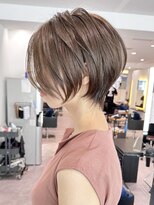 ショートボブ髪型30代40代50代前髪あり前髪なし面長丸顔【荒牧】