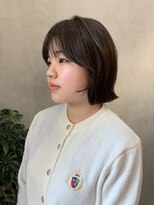 ロンドエニカ 大宮(Lond enika)&nbsp;ボブアッシュカラーレイヤーロンググレーベージュ[大宮]