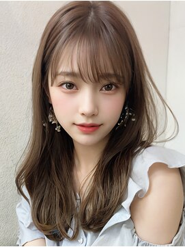 オリジンズヘアーセカンド 守谷店(Origins hair 2nd) シースルーバング×ベージュカラー×「髪質再生」BYKARTE TR