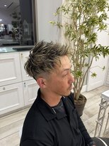 タブー 岐阜店(TABOO)&nbsp;メンズハイライト刈り上げショートアップバング