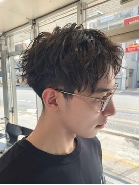 キングオブヘア バイ ノイズ 梅田茶屋町店(KING of hair by NOISM) ツイストパーマスパイキーショートメンズ髪型ニュアンスパーマ