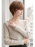 前髪ありなし面長丸顔/20代/30代/40代/ショート/ボブ【倉田】