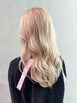 アルバム 銀座(ALBUM GINZA) 透明感カラー秋色くすみベージュこなれミディ_ba531751