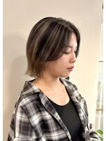 ヘアーズルネッタアベノ(HAIR'S Lunetta abeno) ショートウルフ×アンブレラカラー【HAIR'S Lunetta 井上】