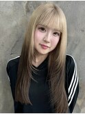 ミルクティー×ブラウン　ルーツカラー