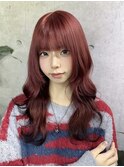 ワインレッド×エンドカラー
