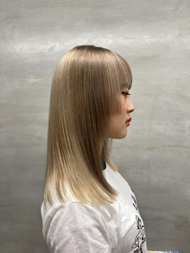 ナル(nalu.) ブリーチ/デザインカラー/ベージュ