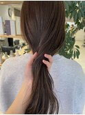 オリーブアッシュカラーショコラブラウンロングヘア◎杉本