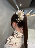 ヘアセット＋袴着付け