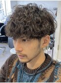 横浜西口メンズマッシュ波巻きパーマツイストパーマメンズパーマ