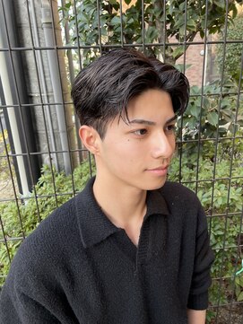 メンズサロン キング 高槻店(Men’s salon K!ng) 縮毛矯正髪質改善ハイライトレイヤーカット高槻美容室エク