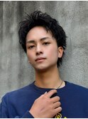 萱原大幹　アップバング/眉毛/短髪/メンズカット