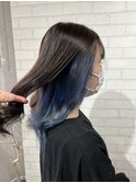 ミルクティーアッシュハイトーン透明感グレージュ極細ハイライト