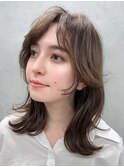 綺麗で可愛い◎韓国くびれヘア◇柔らかいフェイスレイヤーが魅力