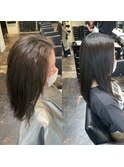 縮毛矯正/ナチュラル/ストレート/モテ髪/艶髪//髪質改善