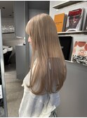 くびれヘア/アプリコットオレンジ/ハイライトカラー/梅田