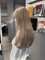 ペレ アネックス 大阪梅田茶屋町店(PELE ANNEX)&nbsp;くびれヘア/アプリコットオレンジ/ハイライトカラー/梅田