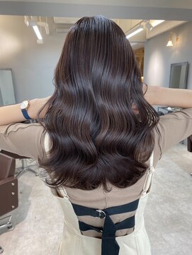 オズ 郡山駅前店(OZ) ミニウルフチェリーブラウンホワイトグレージュフェザーパーマ