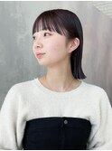 くびレイヤーカーキベージュグレージュカラー美髪_F40024