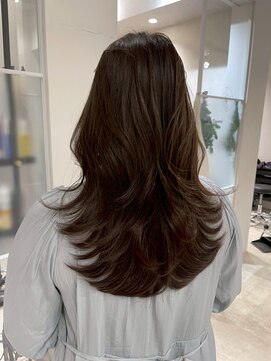 ムード(MOOD,) 暗めカラー/グランマッシュ[レイヤーカット/髪質改善/銀座]