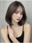 渋谷 ボブ 韓国ヘア ショートボブ 顔周りレイヤー 小顔カット