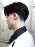 テーパーフェードセンターパート
