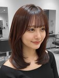 結べるミディアムレイヤーカット