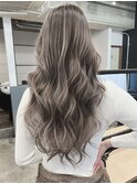 【神戸/バレイヤージュ】冬に映える透明感グレージュbalayage 