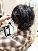 ラフウェーブミディアムパーマ