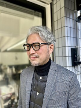 ミキ 中崎(MIKI) メンズフェザーパーマツーブロックメンズパーマ