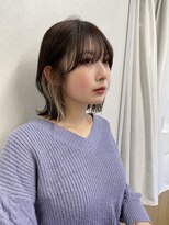 サンド 銀座(sand)&nbsp;イヤリングカラー×くびれボブ