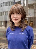 ハッシュカット　ミディアムレイヤー　レイヤーカット　立川