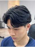 再現性抜群の毛流れフェザーマッシュ◎