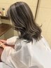 代表タカヒロ対象　白髪ぼかしハイライト＋全体カラー＋カット　18450円