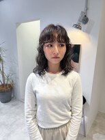 ローレンジウ(LOREN JU)&nbsp;着物ヘア/ダークアッシュ/ミディアムレイヤーカット/名古屋名駅