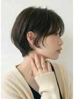 ノーブル 白金台店(Noble by PROGRESS)&nbsp;☆前髪あり耳掛け丸みくびれ大人ショートボブ30代40代50代☆