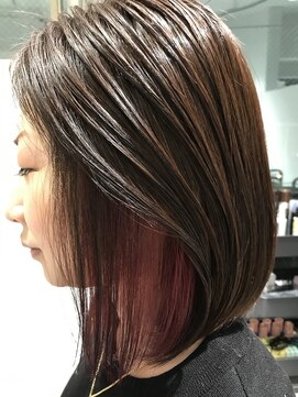 トランス(Trans) インナーブリーチonカラーでイヤリングカラー