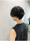 小顔見せならこれ☆前下がりひし形マッシュウルフ♪