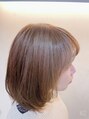 ハンナ ヘアースパ(Hanna hair spa) 透明感ベージュカラー。潤いと艶感たっぷり。
