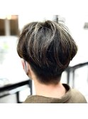 マッシュショートにハイライト