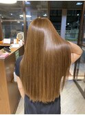髪質改善×美髪ストレート×透明感カラー【酸性ストレート/Aujua